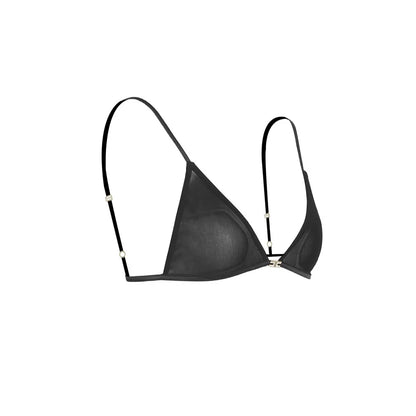 Semi Sheer Black Dress- Party Premium collection