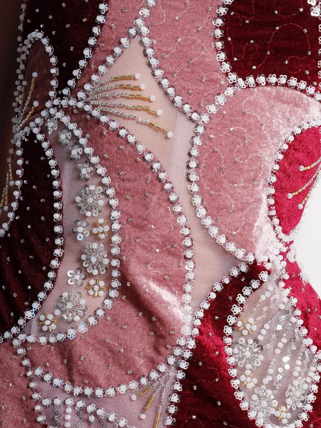 Backless Pink Velvet PArty Dress