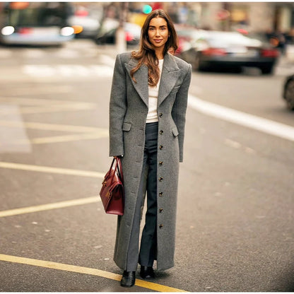 LONG Chic woolen coat