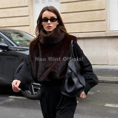 Stylish Fur Top Zara Vibes