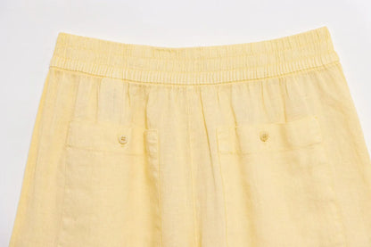 Yellow Summer shorts co ord set