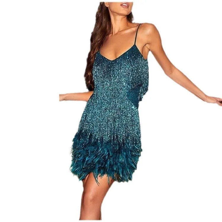 Party sparkly shimmer dress