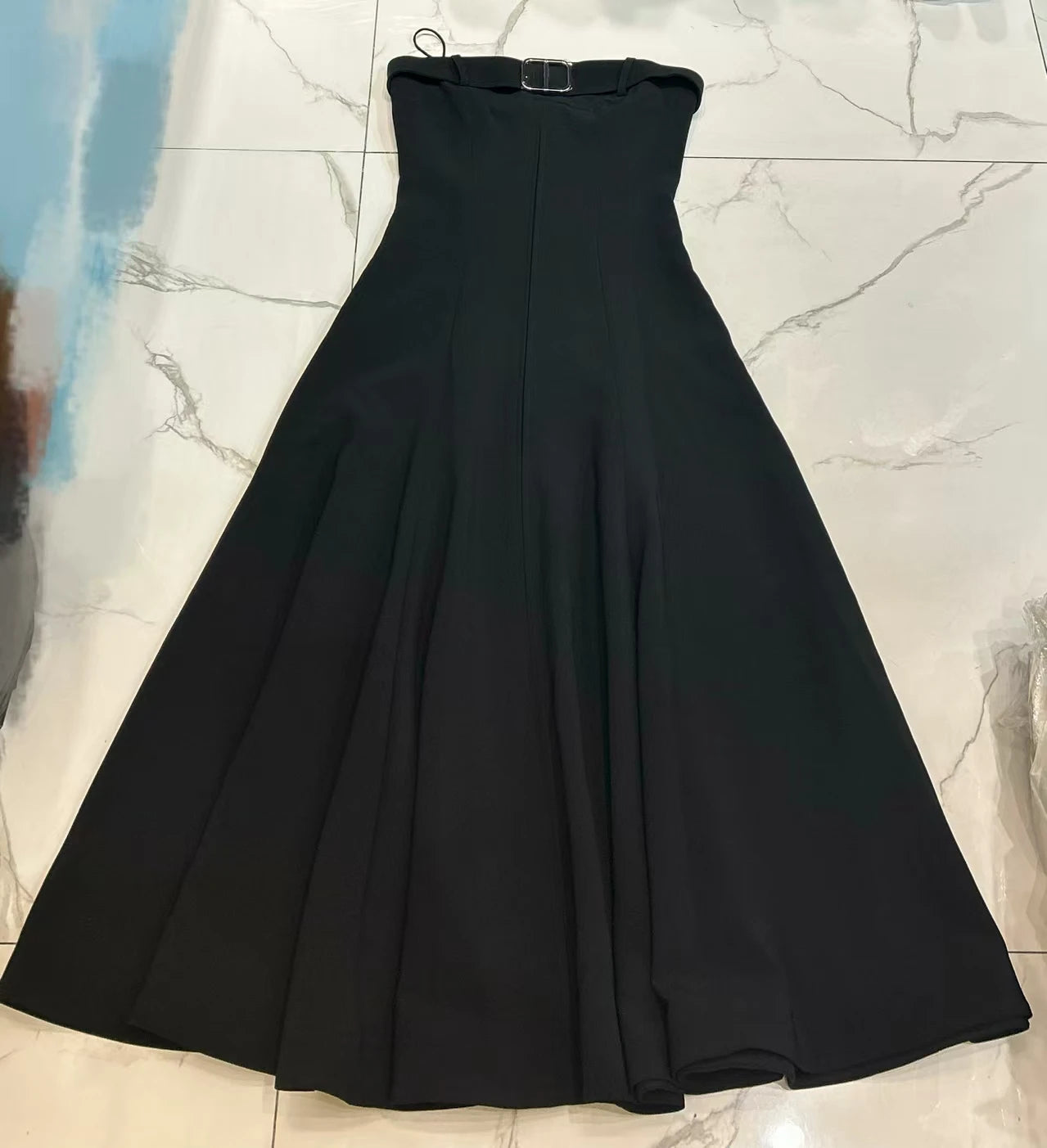 Women strapless maxi dress Elegant Fashion long dress - Shellss