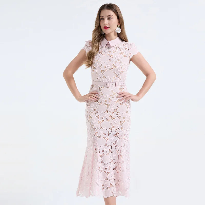 Lace Fish Tail Dress selfportarit