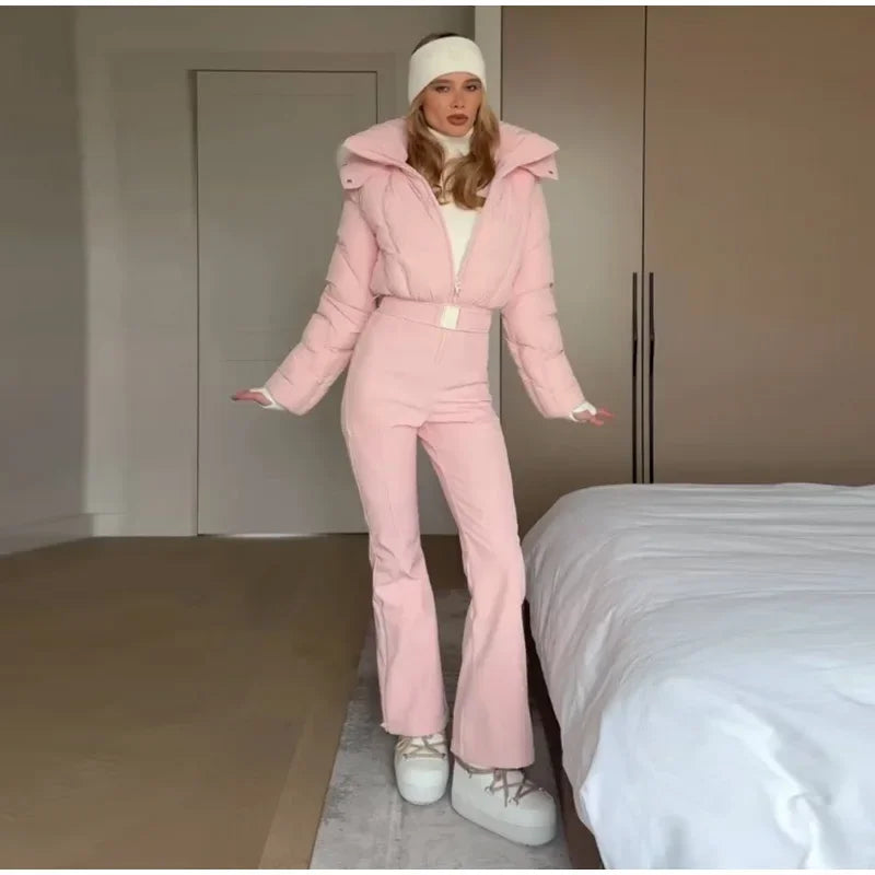 Pink Snow Suit