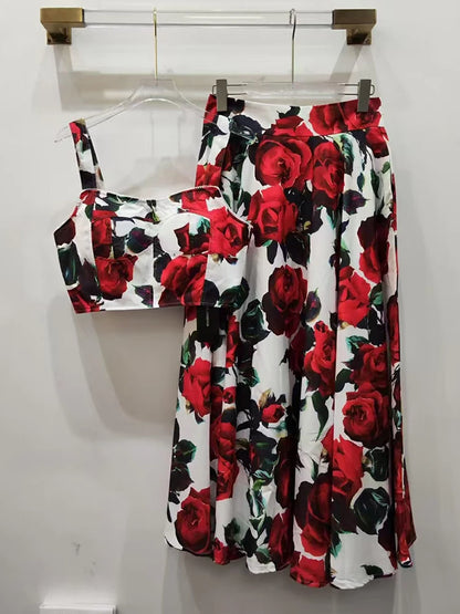 Vintage Roses Print Dolce Vibe Set