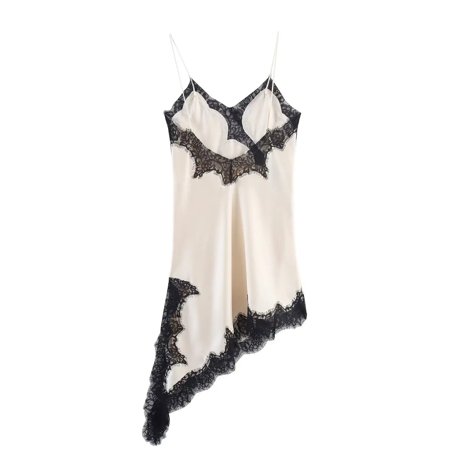 Zara Lace Asymmetric Dress- 24 hrs - Shellss