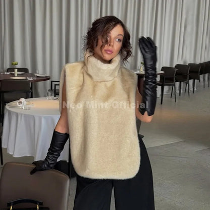 Stylish Fur Top Zara Vibes