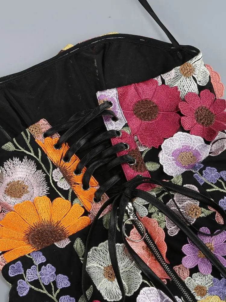 2025 Luxury Embroidered Flower Mini