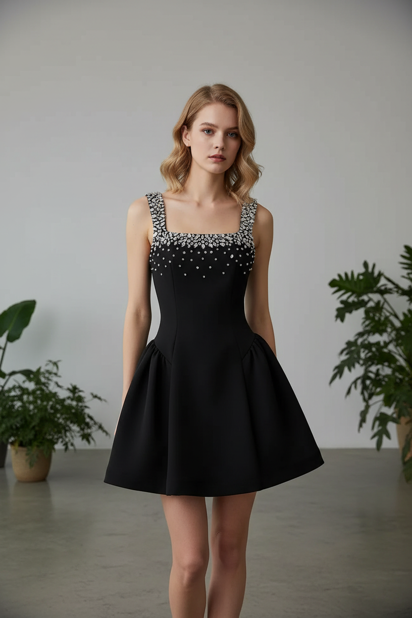 Party Mini Dress Embellished