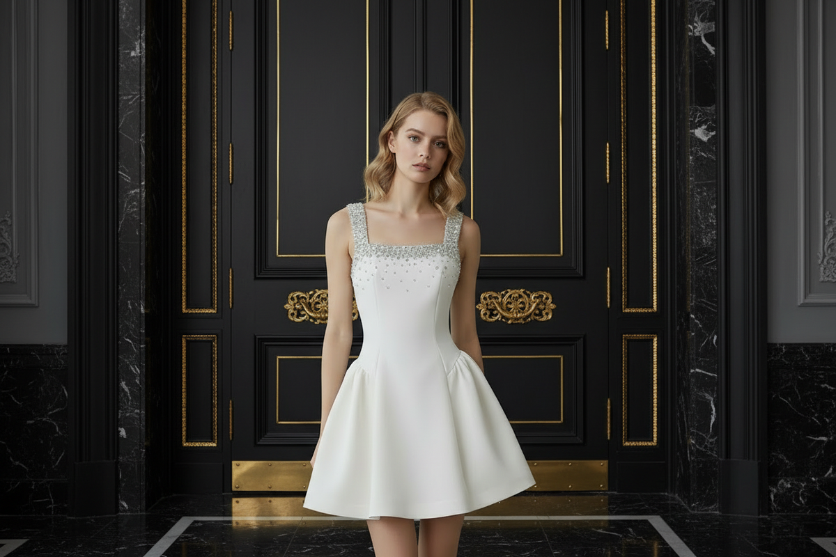 Party Mini Dress Embellished