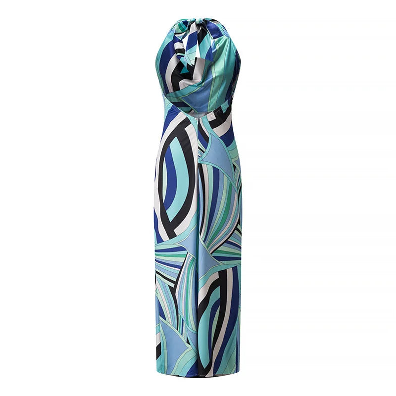 Pucci halterneck neck Long dress