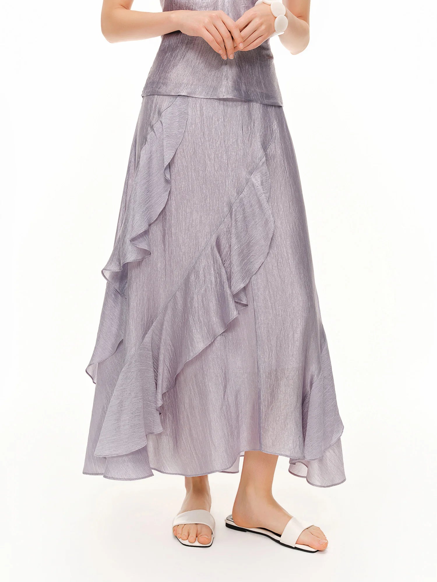 Delicate Purple Top & Skirt