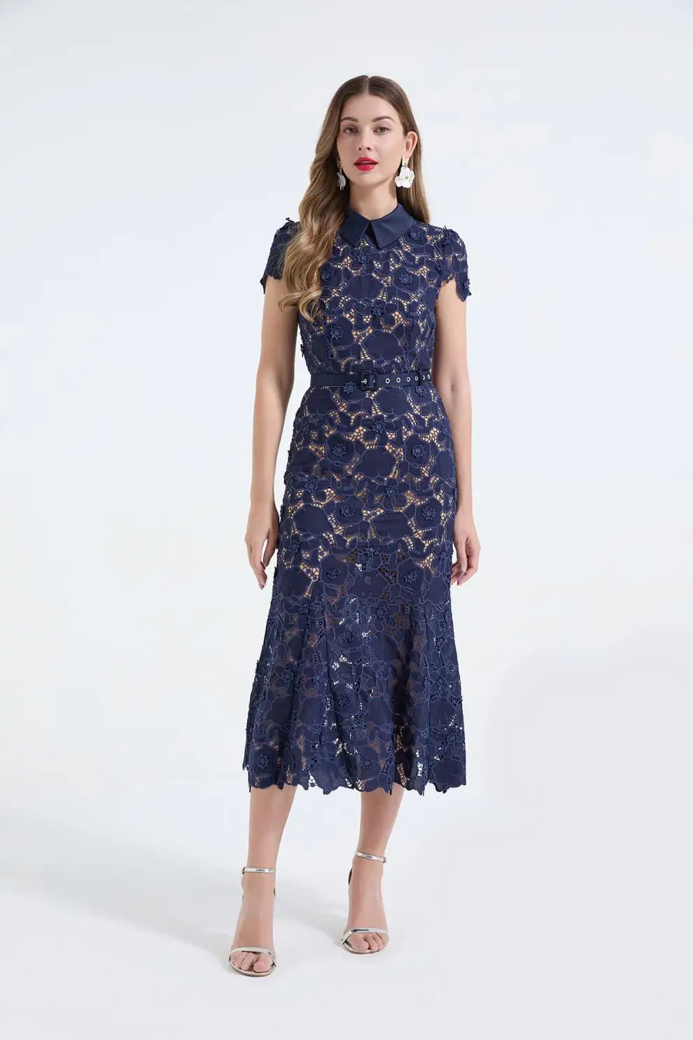 Lace Fish Tail Dress selfportarit