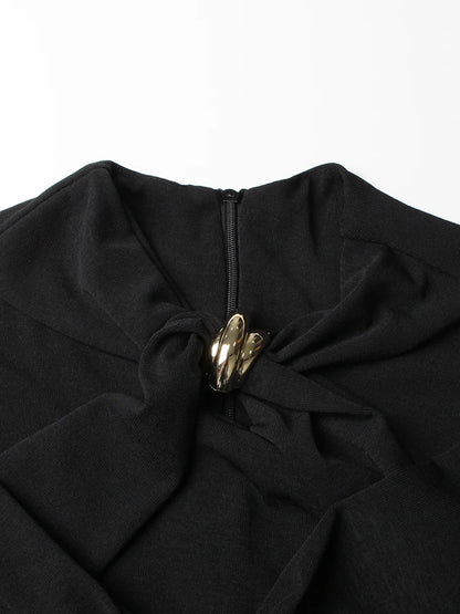 Hollow out V Neck Dress