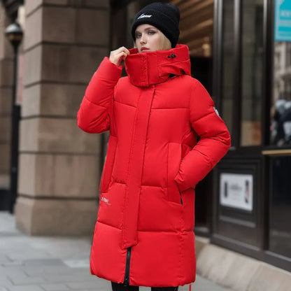 Elegant Overcoat Long Parkas Thick German Winter Designed in Italy