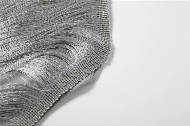 Backless Tassel Dress Party Club Bodycon