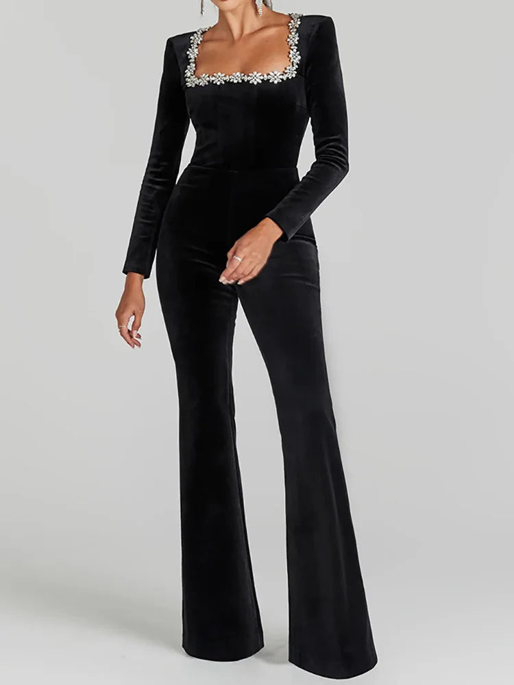 NAdine Merabi Jumpsuit velvet