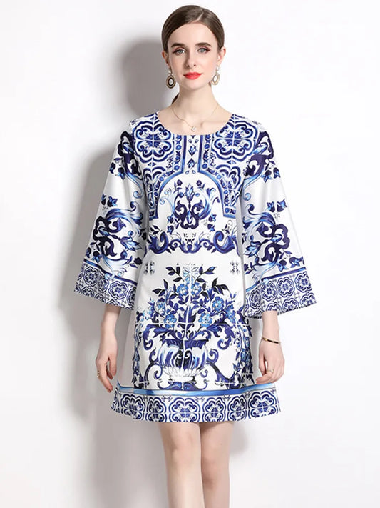 Vintage Posh Porcelain Pattern Dolce Dress