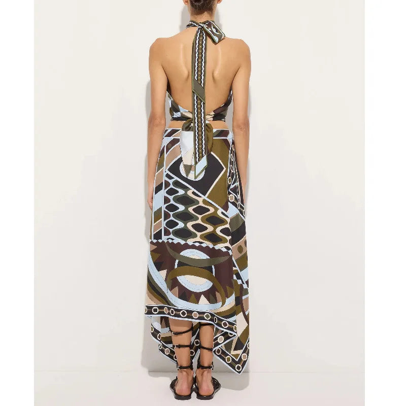 Brown Green Pucci Vibes