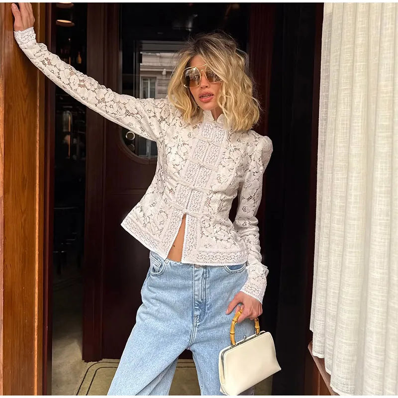 Retro Lace Top - Shellss