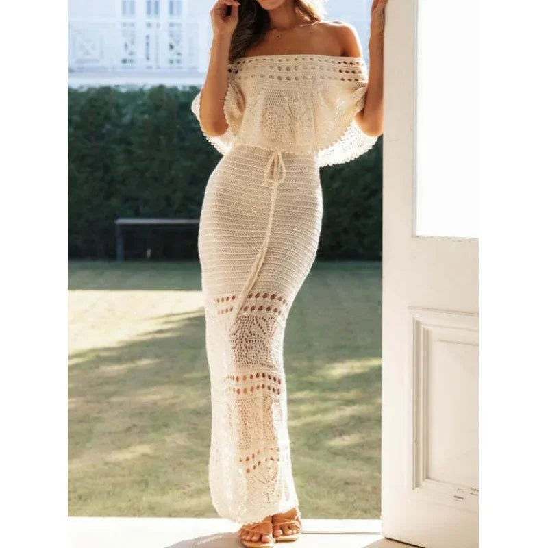 Lace net Off shoulder Dress