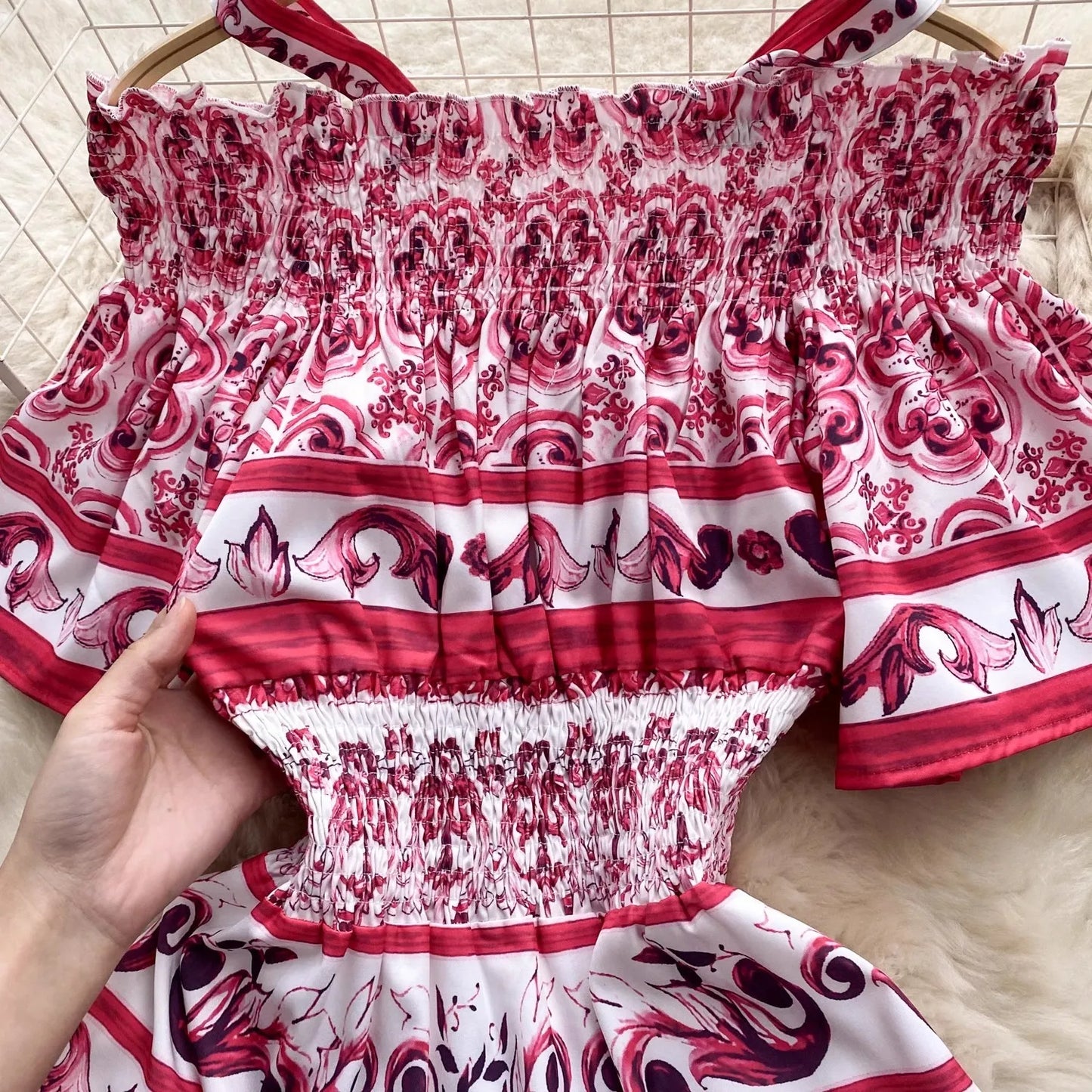 Porcelain Majolica Print MIdi