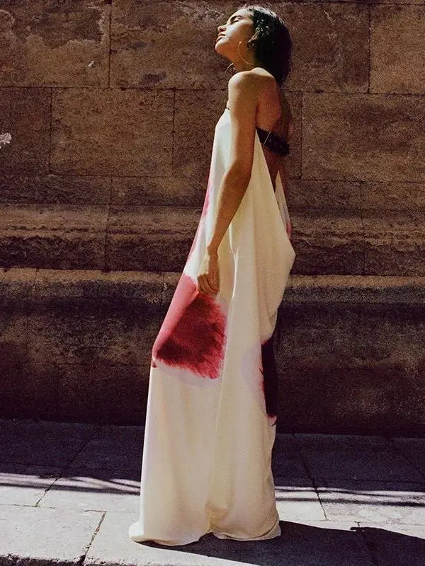 Backless Belted Dress