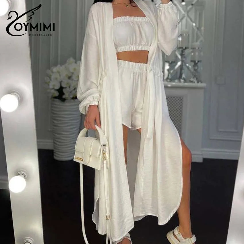 3 Piece Sets Woman Outfit Elegant
