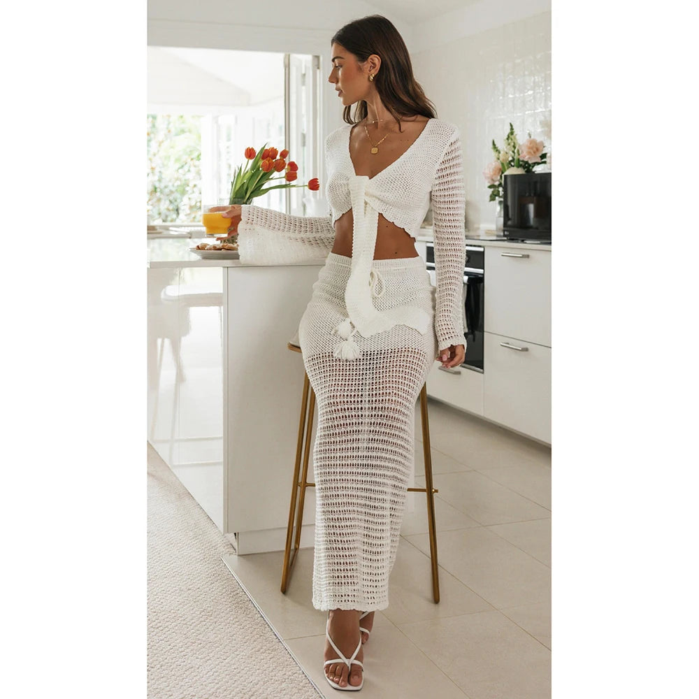 Mesh Knit Beach set