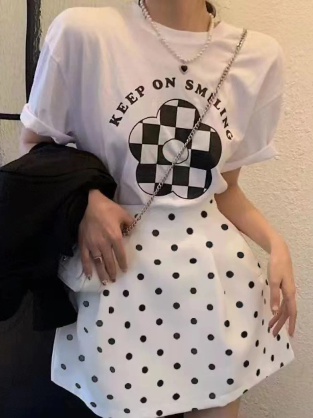 Victorian Polka Dot High Waist Puffy Skirt