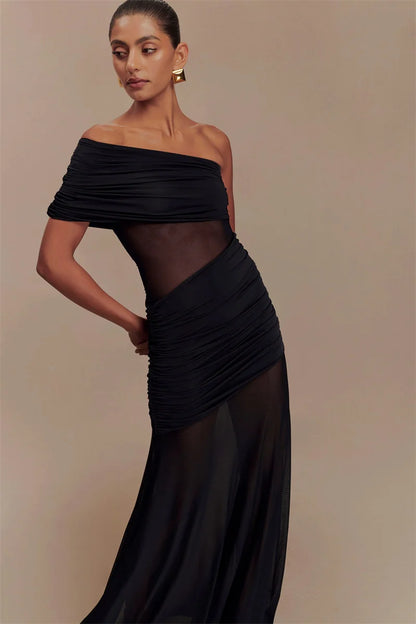 Off-shoulder Strapless Party Long Dress