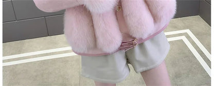 Women's Short Faux Coat Autumn Winter Imitation