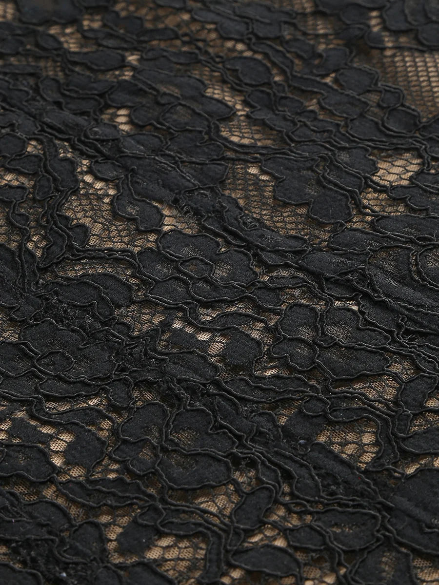 2025 Sexy See Through Lace Spaghetti Sleeveless Bodycon Long Dress Elegant Woman Party Vestido Celebrity Evening Party Outfit - Shellss