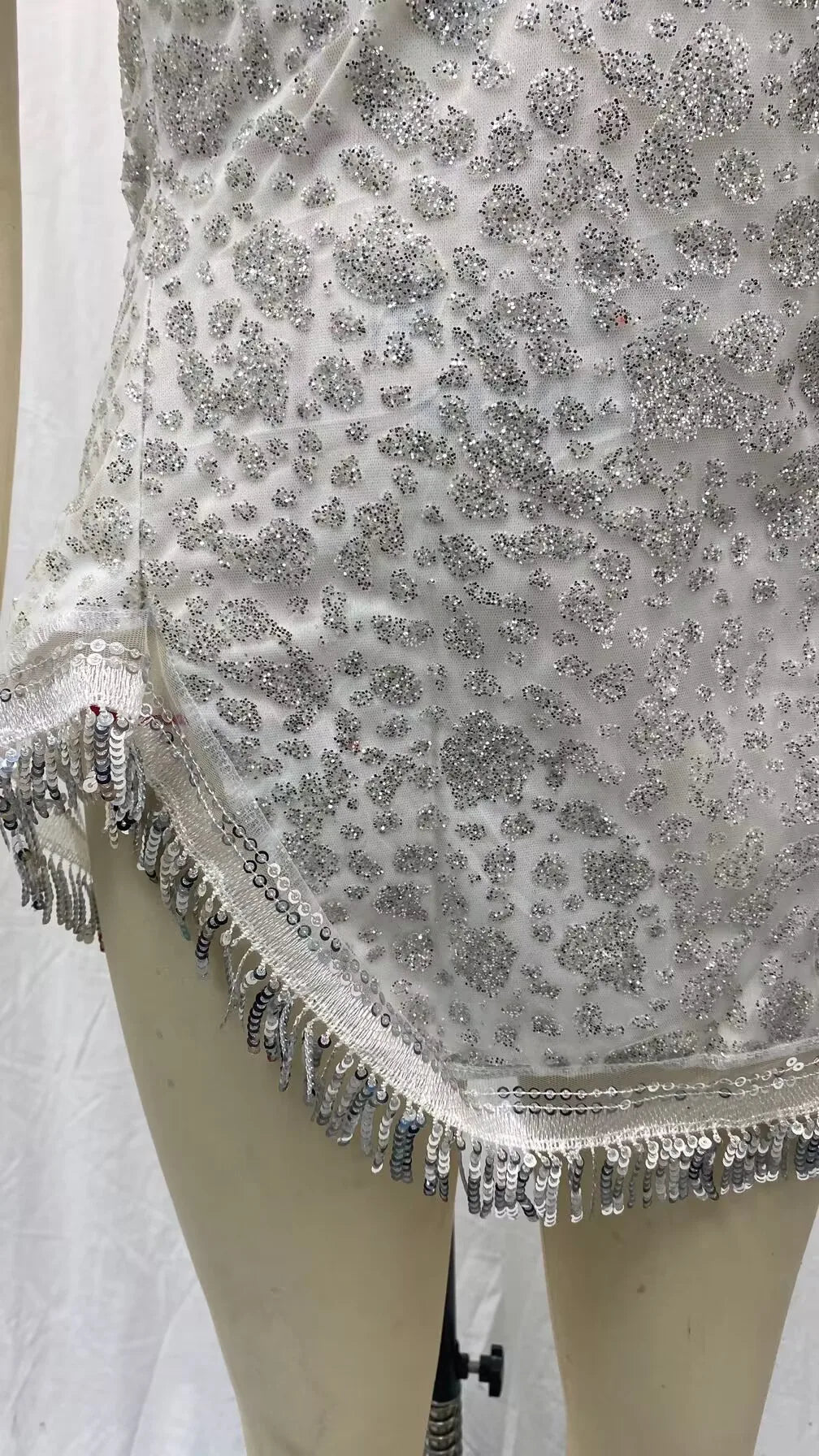 Silver embellished sparkly Party