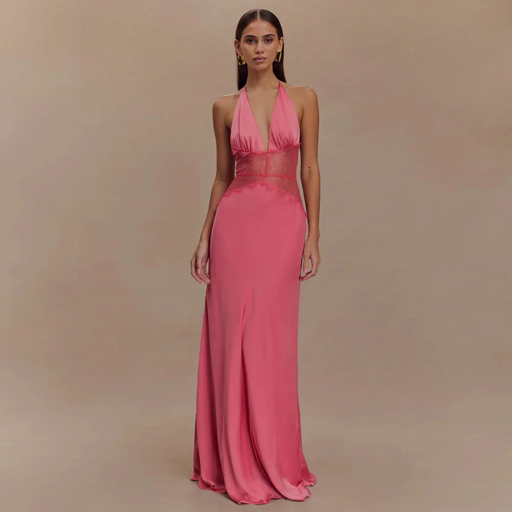 Summer Lace Halter Dreamy silk