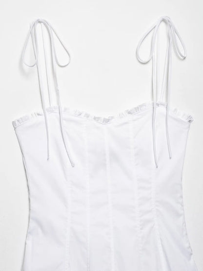 White trending Midi Guess dressd