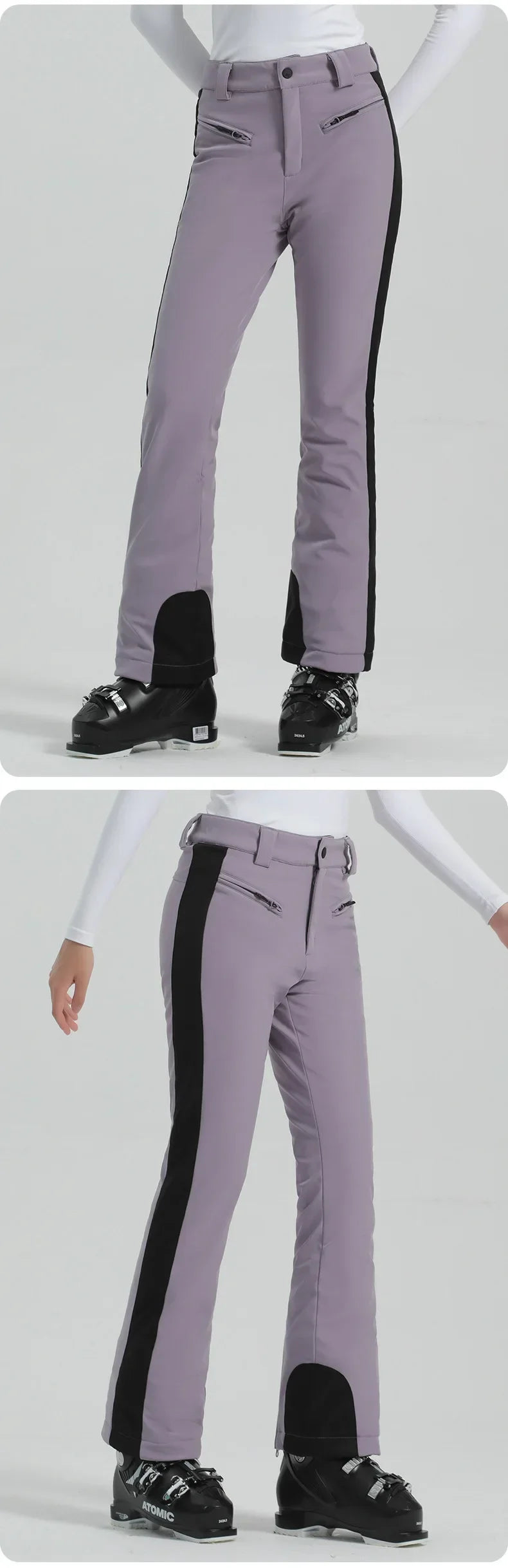 Female Slim Skiing Pants New Winter Sweat Pants Mountain Waterproof Warm Snow Overalls Women High Elasticity Ski Trouser Clothes