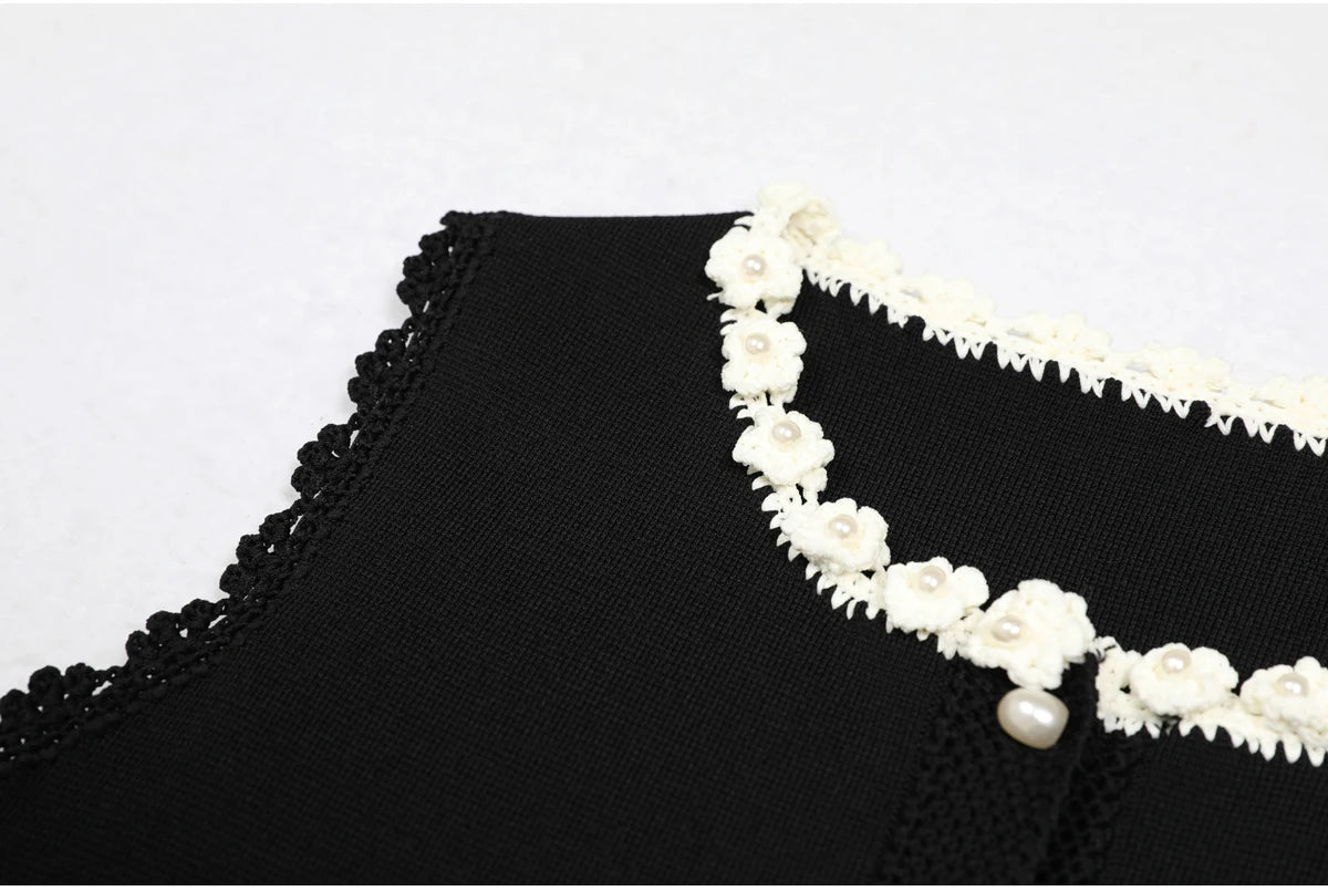 Sandro Knitted Black dress