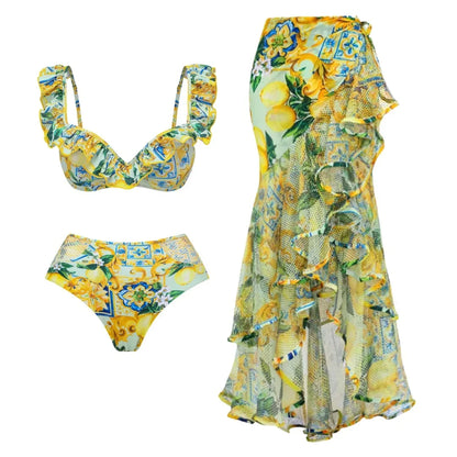 Hot Bikini Swimsuit Lemon Set