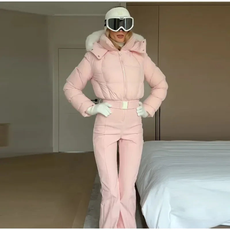 Pink Snow Suit