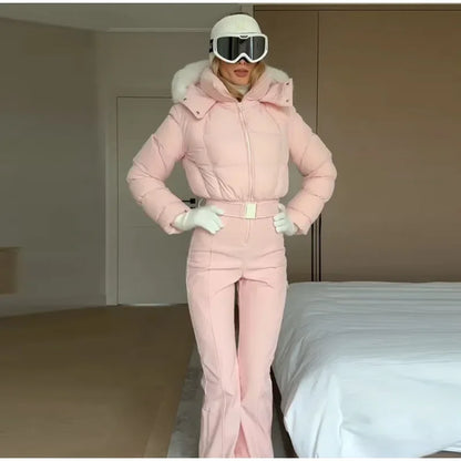 Pink Snow Suit