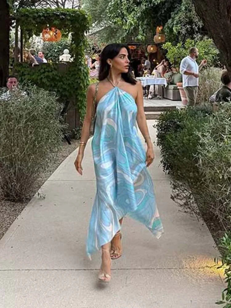 Pucci Halter Long Loose Dress
