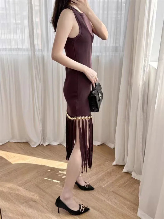 Brown Knitted Sandro Vibes