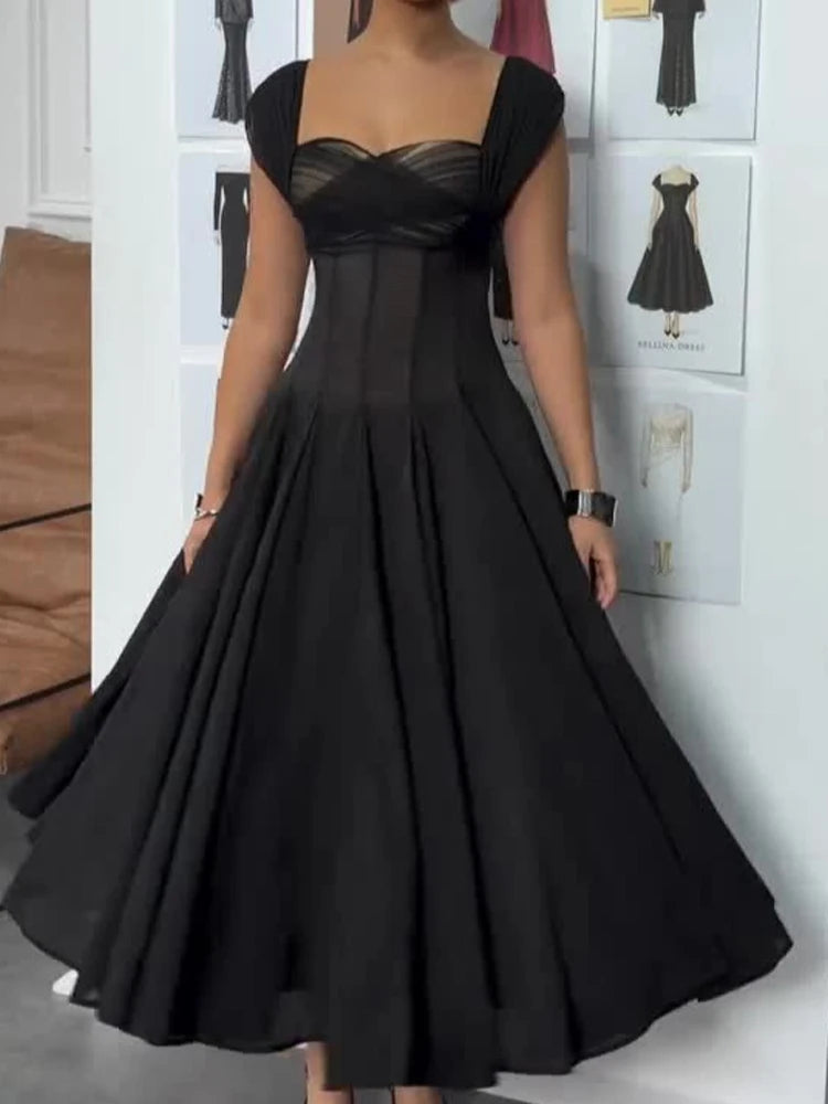 Pleated Evening Dress
