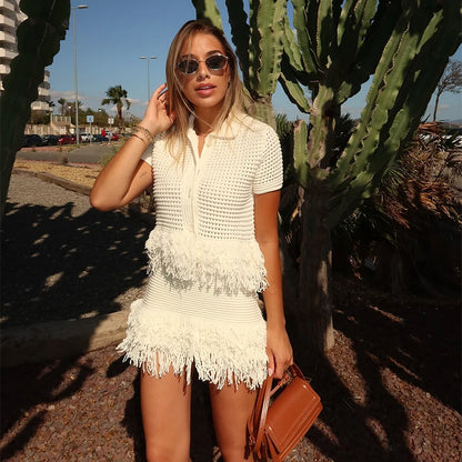 2 Piece Set with Fringes