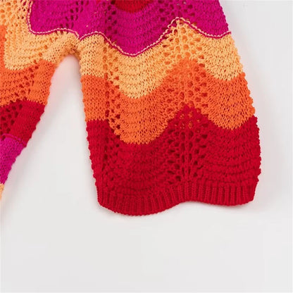 Knit Zigzag set Bright