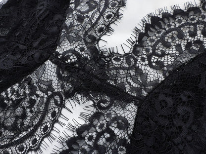 White Black Net Halter Backless