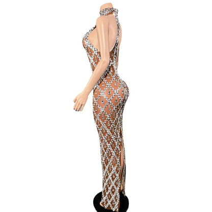 Sparkly Rhinestones Bodycon Dress