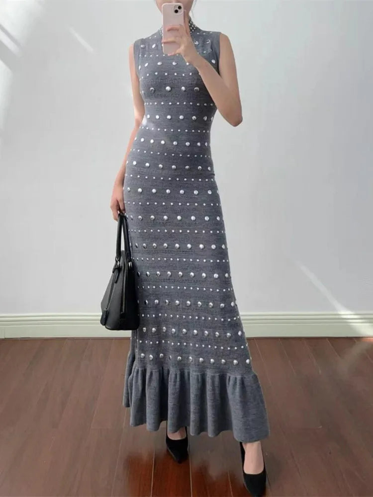 Classy Sandro Riveted Grey - Same day delivery - Shellss